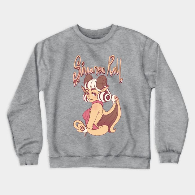 Sinnamon Roll Crewneck Sweatshirt by Tanchyuu